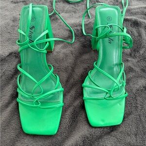 Shein Green Strappy Women's Sandals